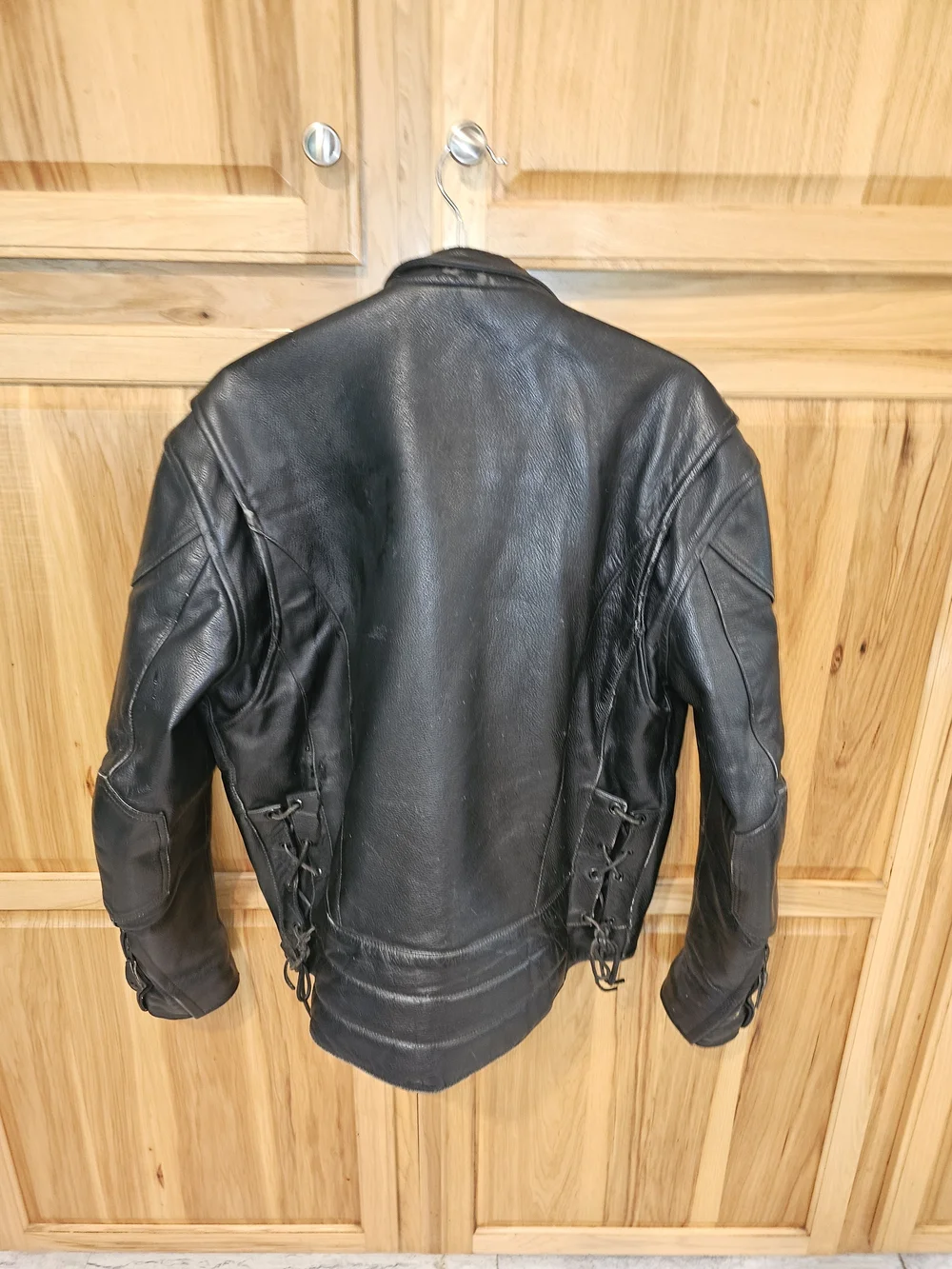 Men's Black Leather Biker Jacket